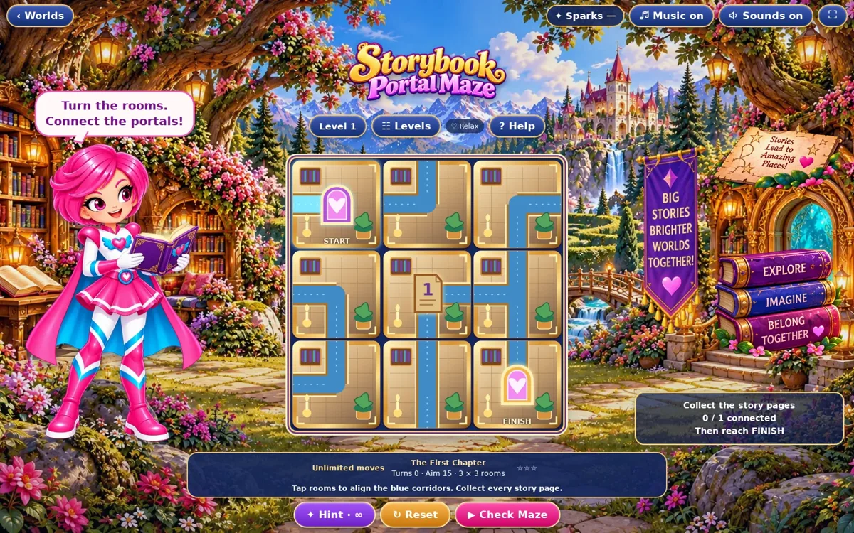 Storybook Portal Maze